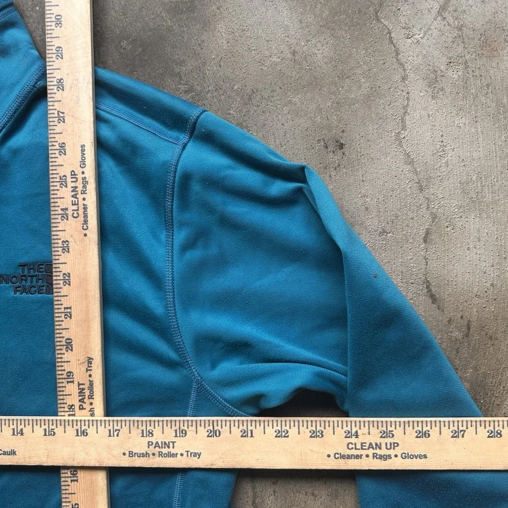 The North Face Pullover Mens Large Blue 1/4 Zip Long Sleeve Outdoor Hiking